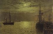 Lights in the Harbour, Atkinson Grimshaw
